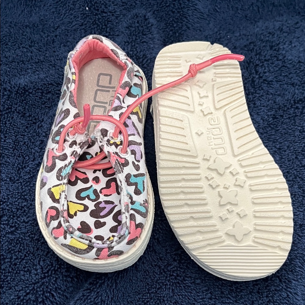Hey Dude Multicolor Heart Kids Sneakers